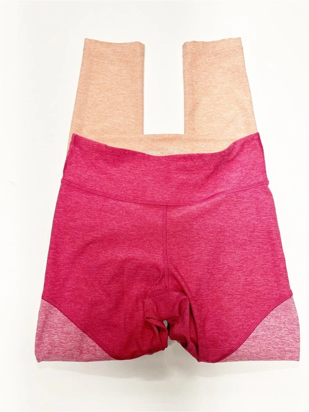 Outdoor Voices Womens Springs 7/8 Flamingo Rose Clay Color Block Leggings Size S